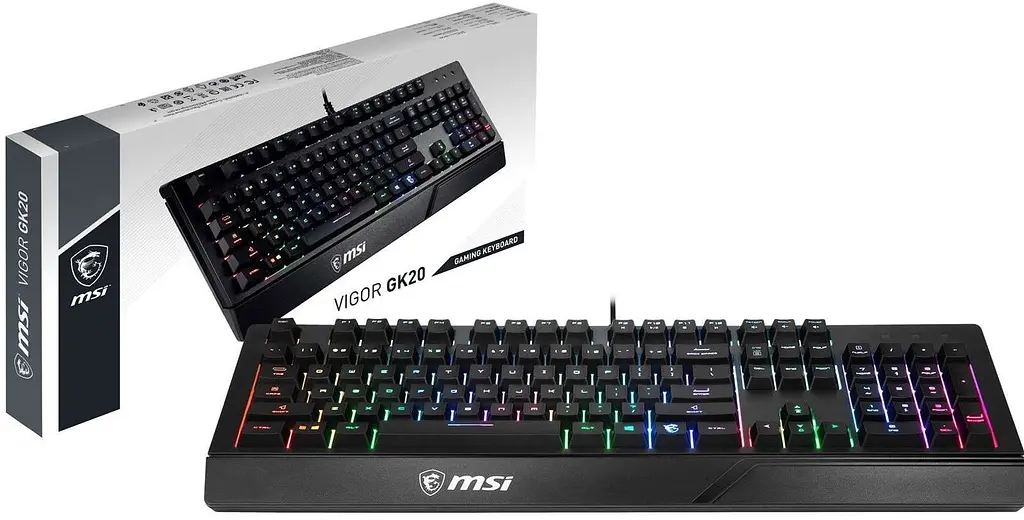 Клавиатура MSI Vigor GK20 USB Black (S11-04UA208-CL) - фото 7