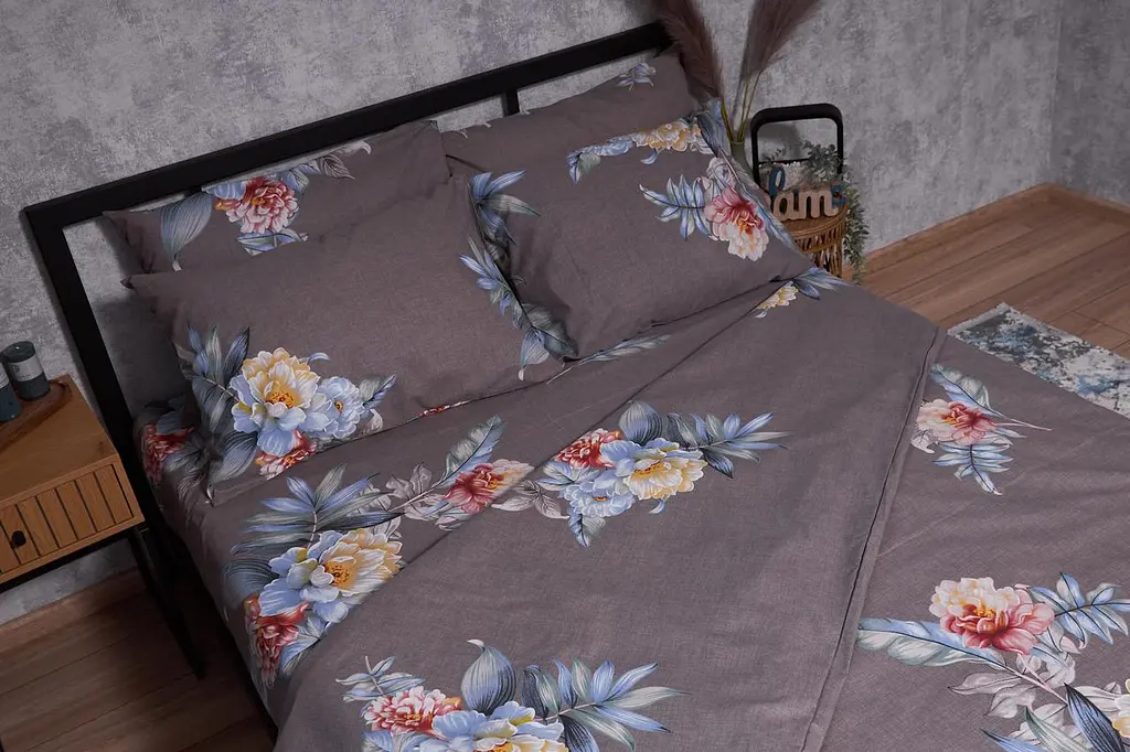 Підковдра Moon&Star Бязь Gold Люкс Flowers Wod King Size 220x240 см - фото 4