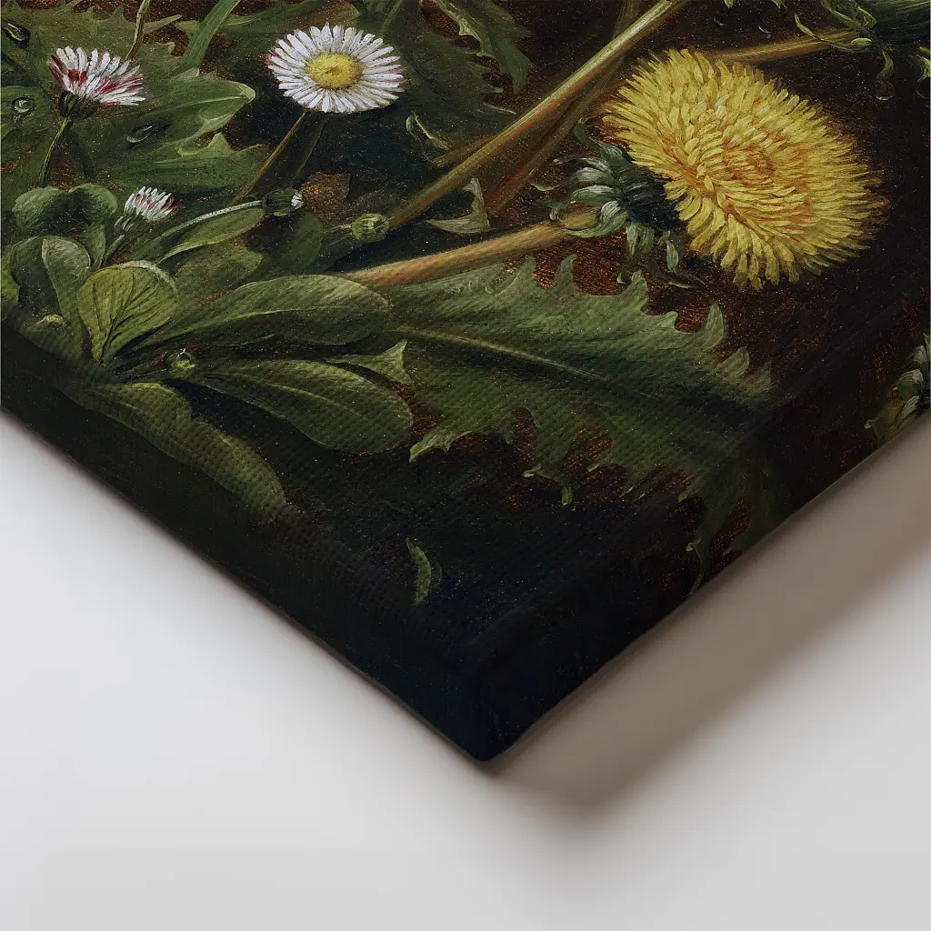 Інтер'єрна картина Натюрморт з кульбабами, Отто Дидрик Оттесен, Still Life, репродукція картини, натюрморт, 60×48 см (id7043) - фото 4