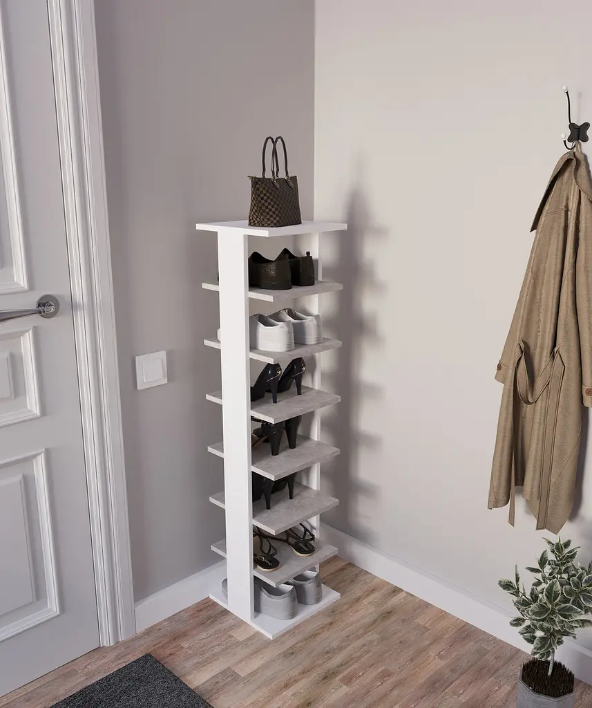 Полиця для взуття Flamecame висока для дому на 7 пар із ДСП OF-1 - фото 8