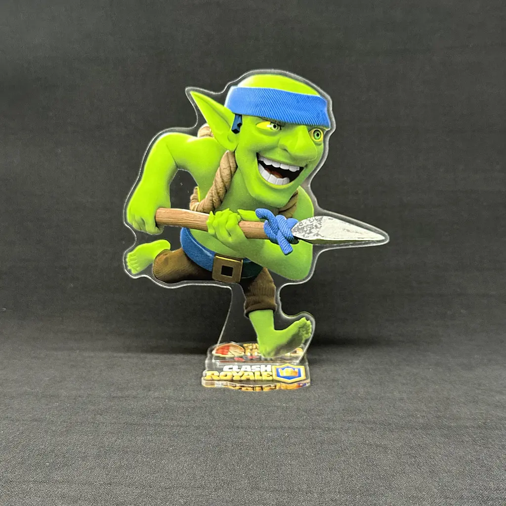 Акрилова колекційна фігурка Clash of Clans, Clash Royale Гоблін-копійник (Spear Goblin) 15 см