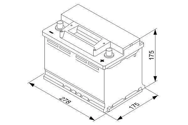 Акумулятор Bosch S3 70Ah 640A (0 092 S30 070) - фото 3