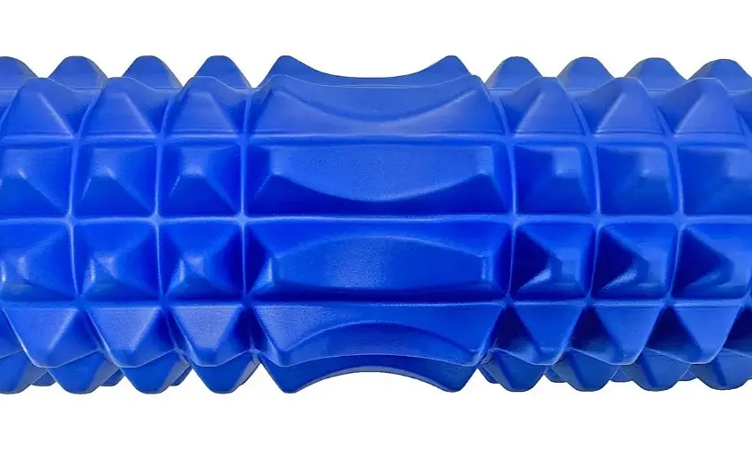 Масажний ролик (роллер) PowerPlay 4406 EVA Massage Roller Синій 45x12 см (PP_4406_Blue) - фото 2