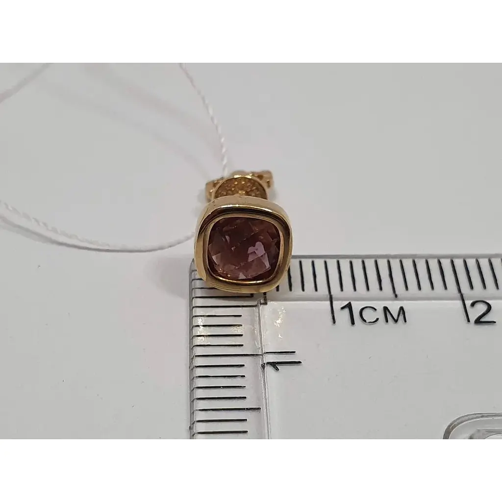 Золоті сережки-пуссети Імперія золота з марсалою. СП676.17103Н - фото 3