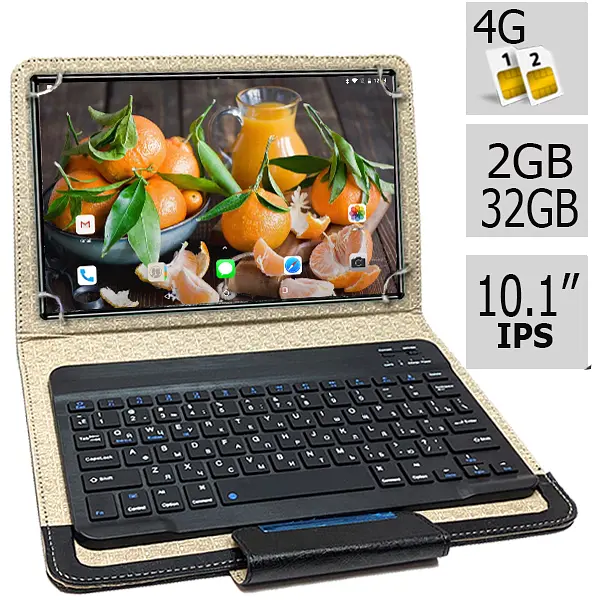 Планшет-телефон Hoozo LTE Tab232 Grey 2/32 DUAL SIM 10.1" IPS з клавіатурою Bluetooth - фото 2
