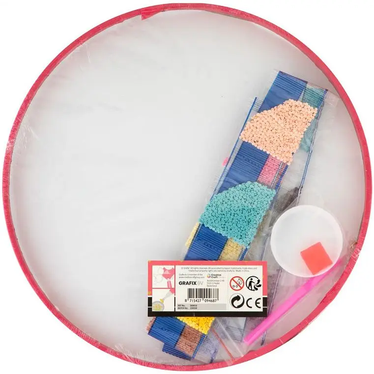 Алмазная картина Grafix Мандала розовый 30 см (260016_1) - фото 3