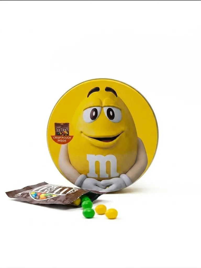 Драже M&M's Chocolate Limited Edition Smiley Tin 200g (BB 02/08/2026)