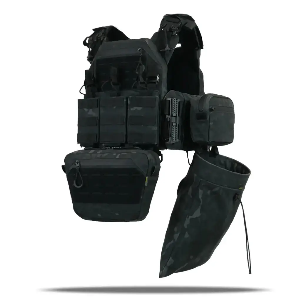 Плитоноска Kiborg GU gen.2 + 6 підсумків Black Multicam (1000-k77002) - фото 5