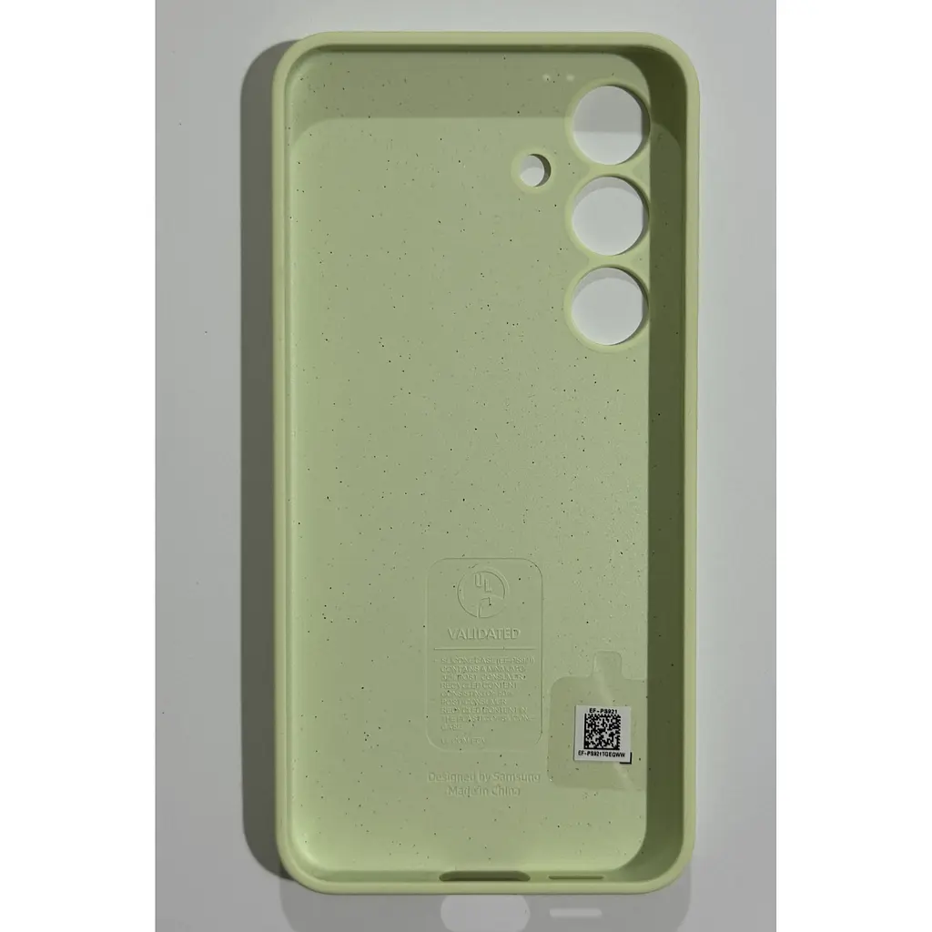 Оригінальний протиударний силіконовий чохол Samsung Silicone Case для Samsung Galaxy S24 Light Green EF-PS921TGEGWW - фото 3