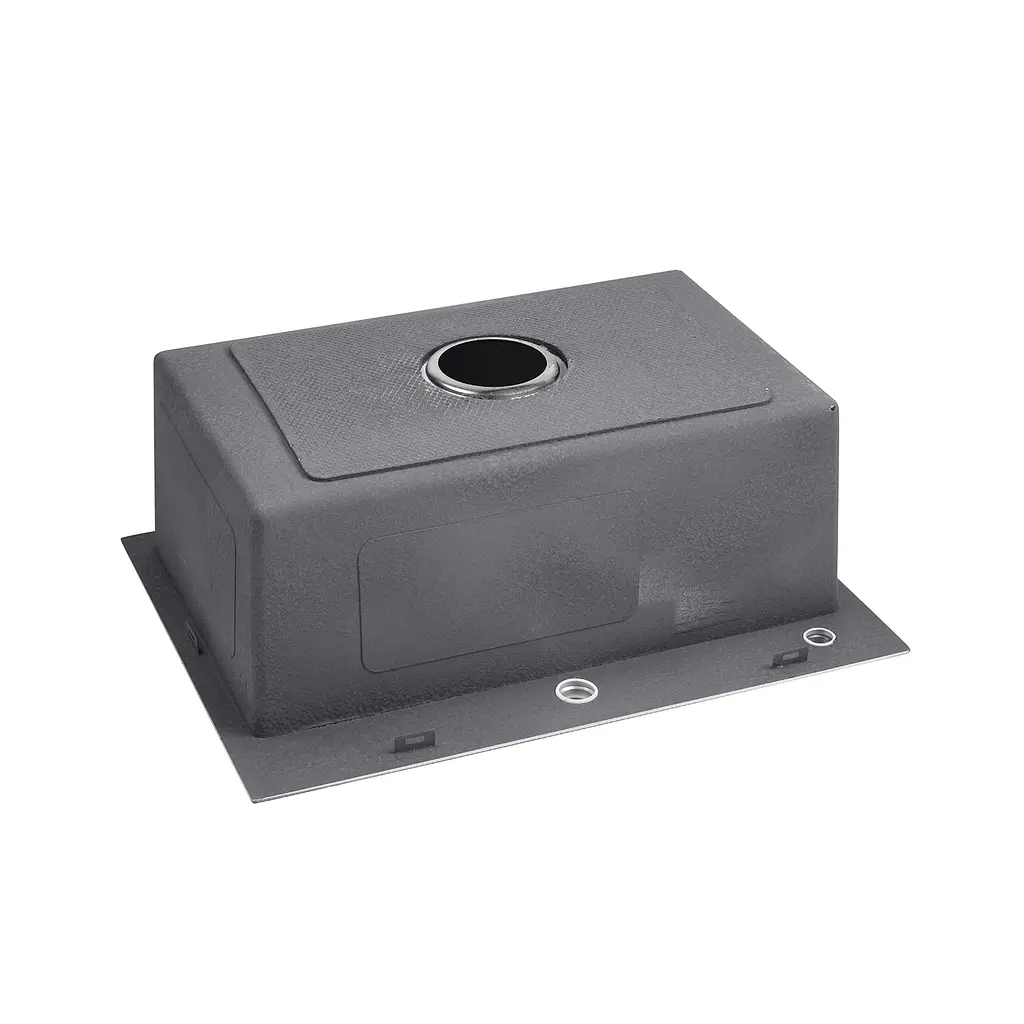 Кухонна мийка Kroner KRP Schwarze - 5843HM PVD (3,0/1,0 мм) CV022794, Чорний - фото 3
