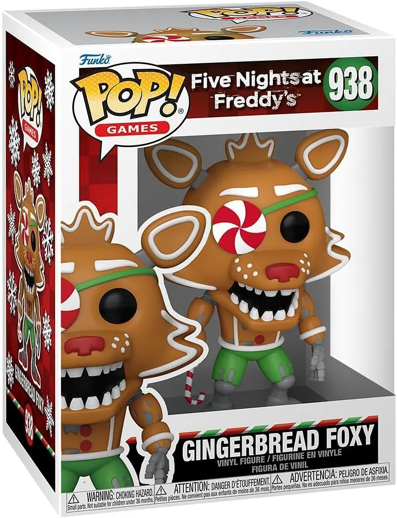 Фигурка Funko Pop Пять ночей с Фредди Фокси Пряник Five Nights at Freddy's Gingerbread Foxy 10 см FP FN F 938 - фото 2