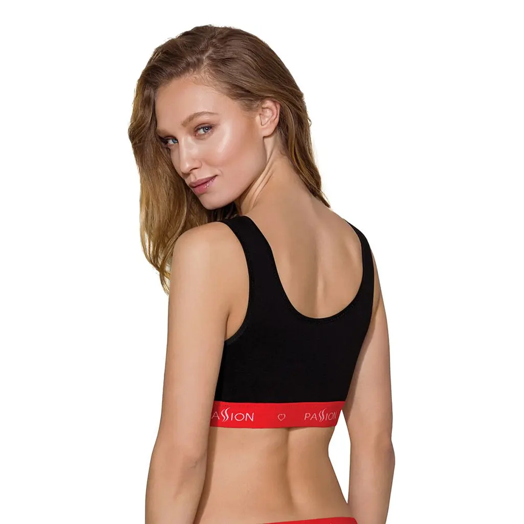 Спортивний топ на широких бретелях Passion PS003 TOP M, black - фото 2