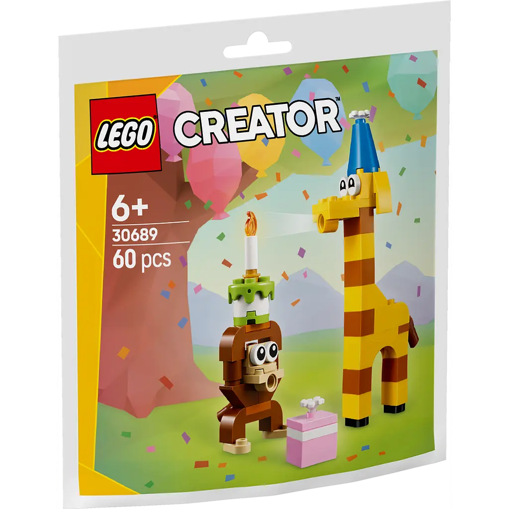 Конструктор LEGO Creator Святкові тваринки до дня народження 60 деталей (30689) - фото 2