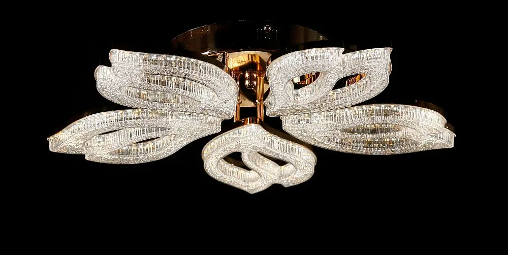 Світлодіодна люстра Splendid Ray L1707/5 LED (FGD), золото, білий, 120 Вт, від 10-18 м² - фото 3