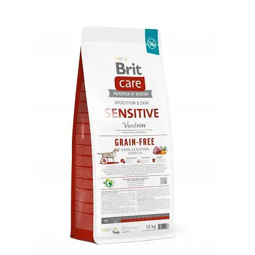 Сухий корм Brit Care Dog Grain-free Sensitive для собак з чутливим травленням, беззерновий з олениною, 12 кг - фото 3
