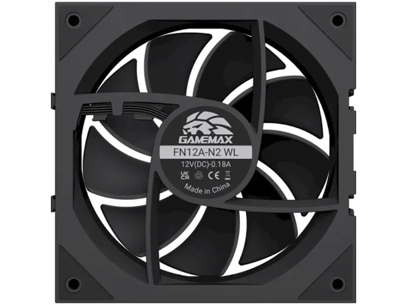 Корпусний вентилятор Gamemax FN12A-N2 WL Black 3-Pack - фото 8