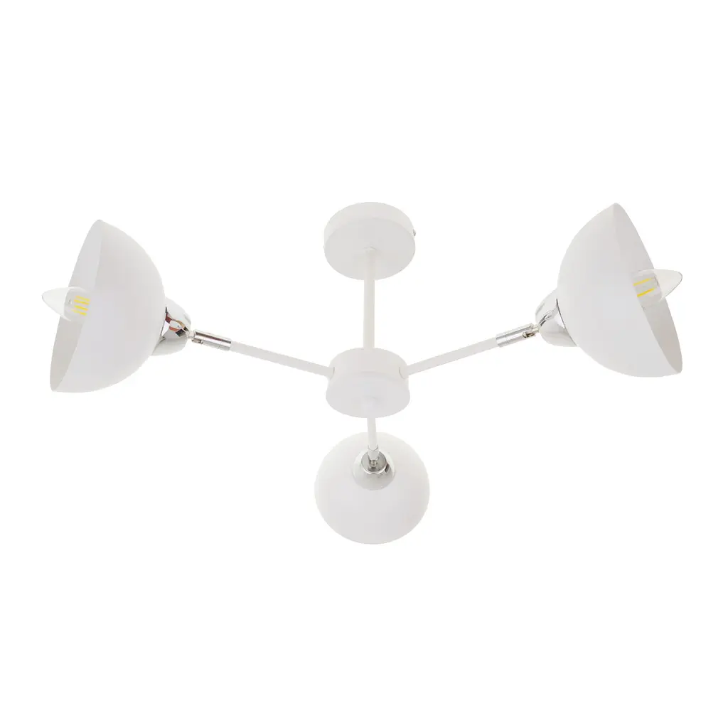 Люстра потолочная Brille в спальню Е27 60W WH/CH (BL-998C/3) - фото 5