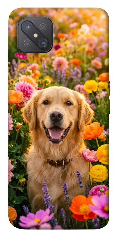 TPU чохол Demsky Flowery labrador для Oppo A92s