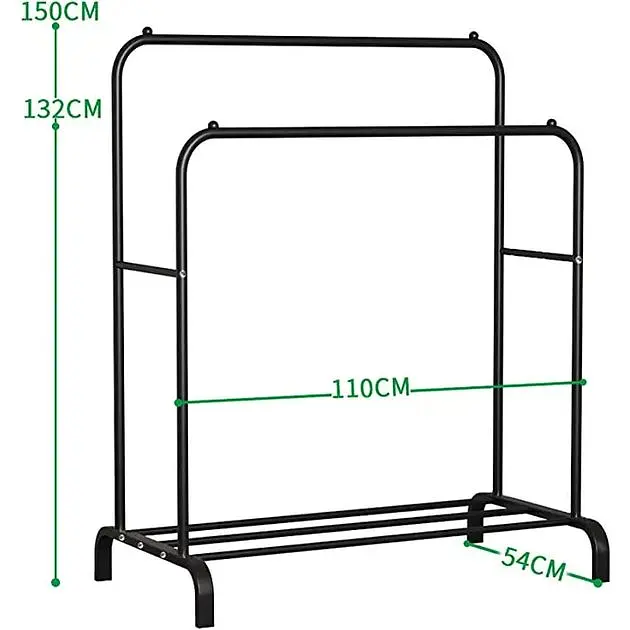 Вешалка-стойкая Double Floor двойная для одежды и с полкой для обуви 110х54 см (43158-double floor_575) - фото 2