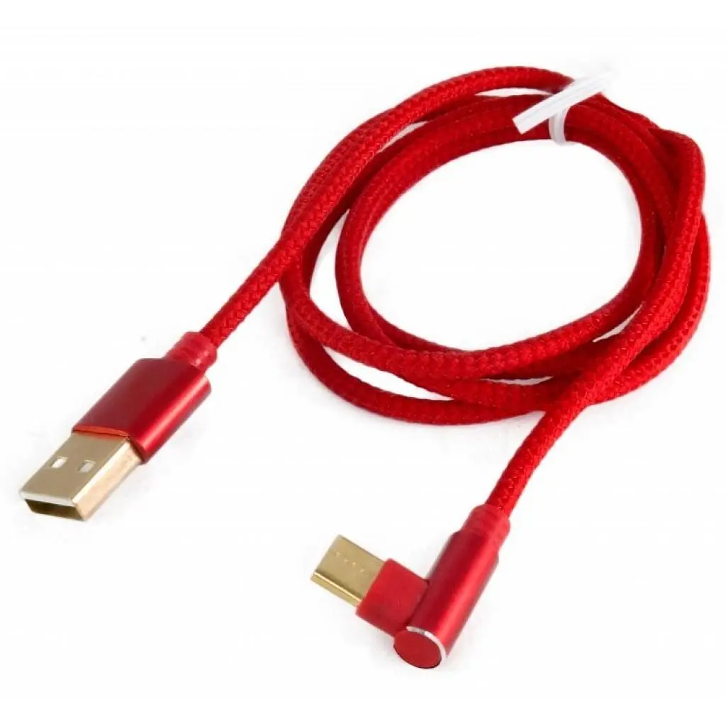 Дата кабель USB 2.0 AM to USB-C 1.0m 90° corner Extradigital (KBU1763) - фото 2