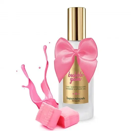 Лубрикант Bijoux Indiscrets Bubblegum 2 in 1 - на силіконовій основі для сексу та масажу, 100 мл