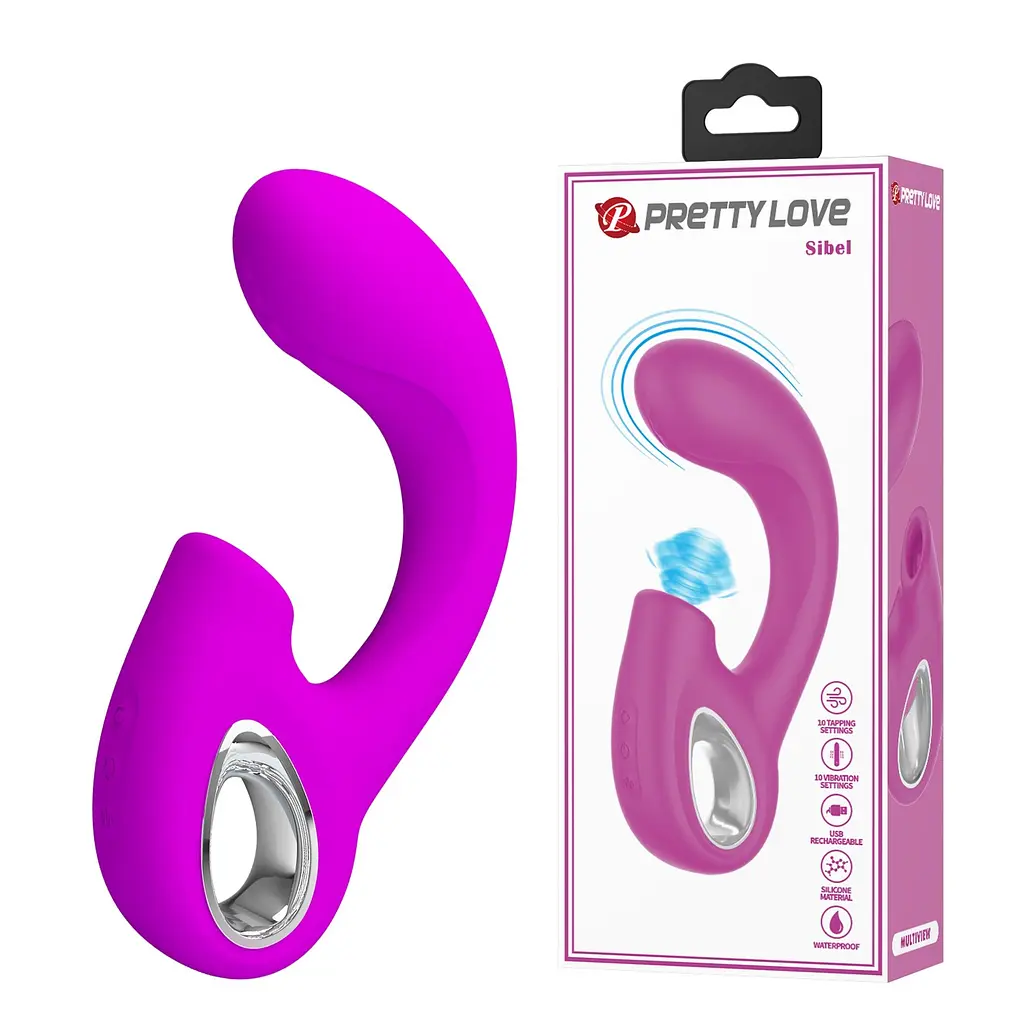Вібратор з пульсацією Pretty Love Sibel, рожевий PRETTY LOVE BI-300098 103498