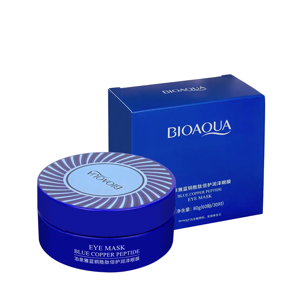 Патчі для шкіри навколо очей із пептидами міді Bioaqua Blue Copper Peptide Essence 60 шт. - фото 1