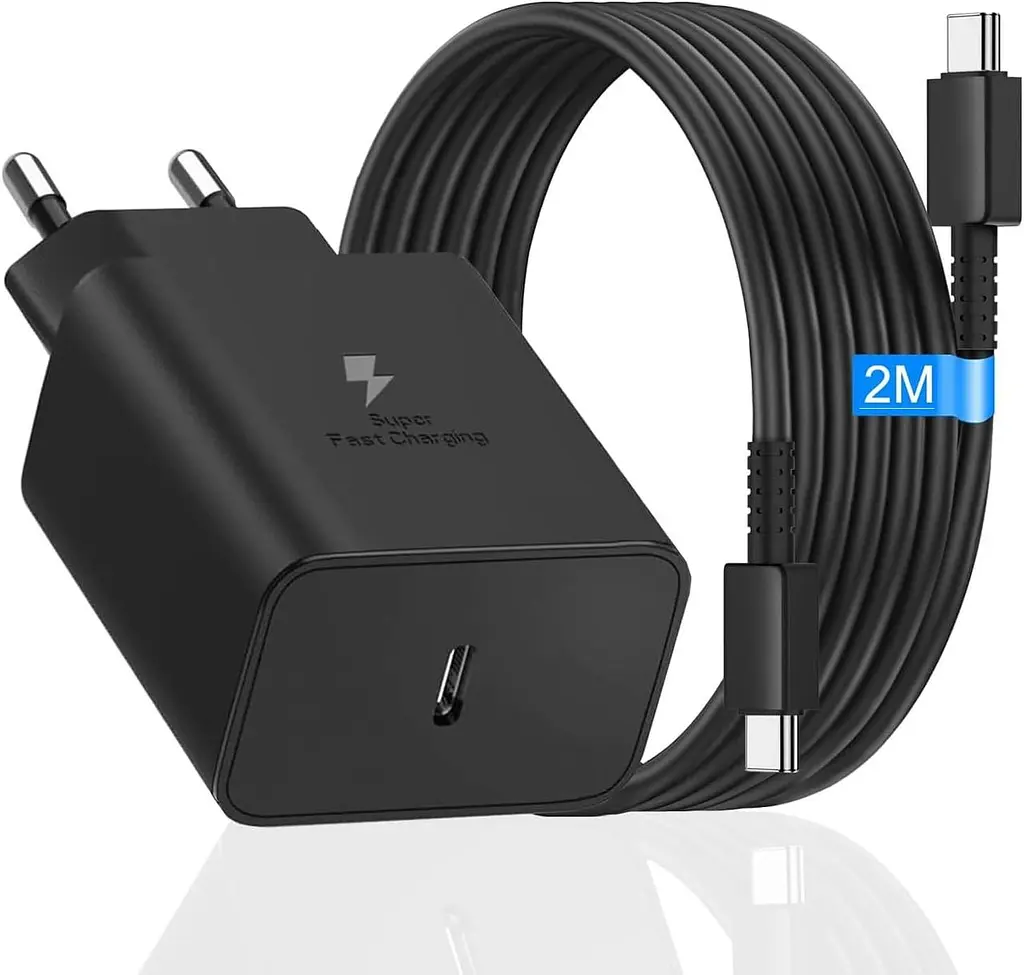 Зарядний комплект USB-C 45W з кабелем 100W 2 м для Samsung Galaxy
