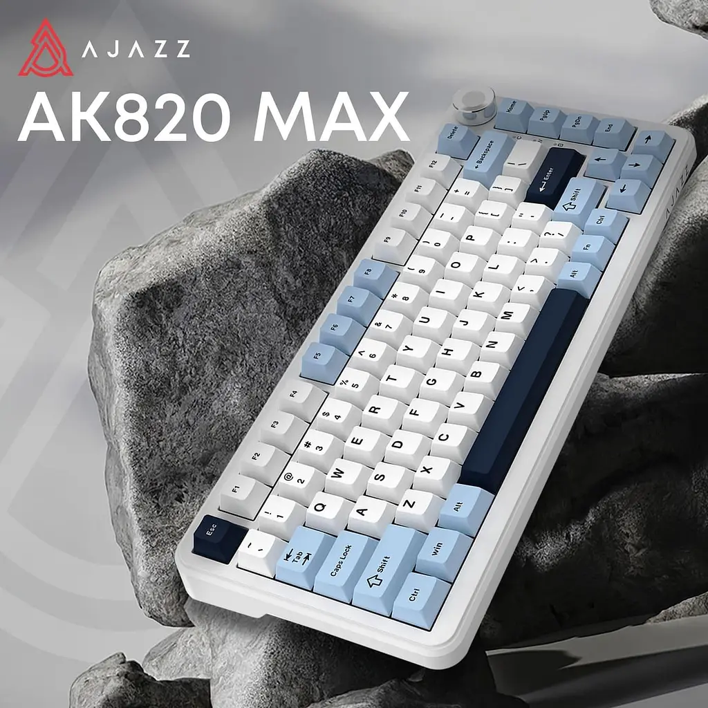 Клавіатура Ajazz AK820 MAX PLUS Daydream Switch Blue White Dark Blue 3 (AK820MAX-DD-BWD) - фото 3