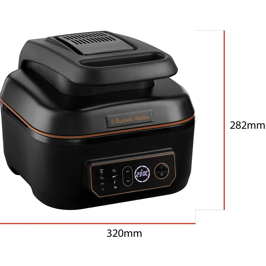 Мультипіч Russell Hobbs SatisFry Air&Grill 1745 Вт чорно-помаранчева (26520-56) - фото 6