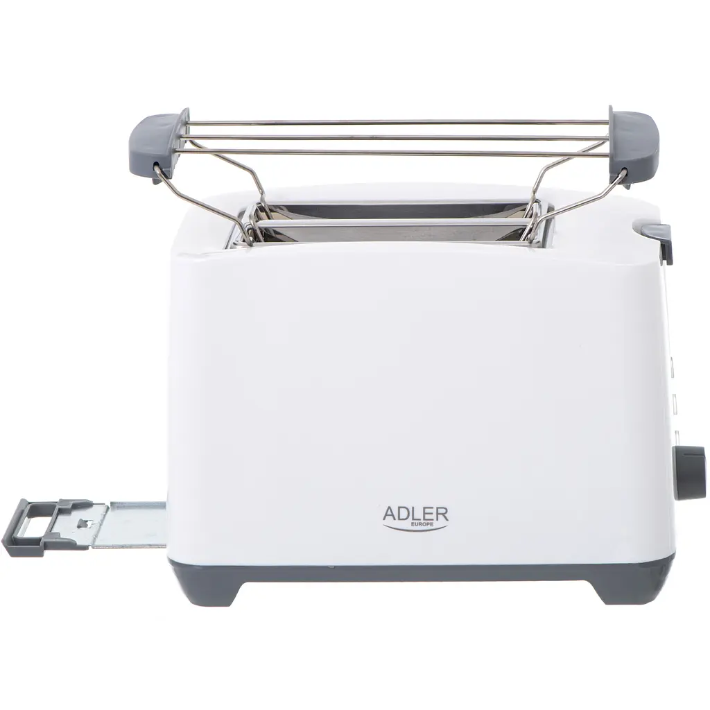 Тостер Adler AD 3216 white 1000Вт/2 відділення/7 режимів підсмажування/розморожування/підігрів булок - фото 2
