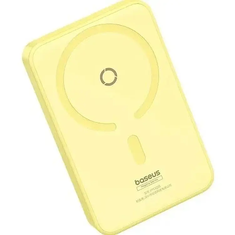 Портативна батарея Baseus MagPro Magnetic Bracket Wireless Fast-Charging 5000 mAh 20W P10064101Y23-00 Yellow - фото 5