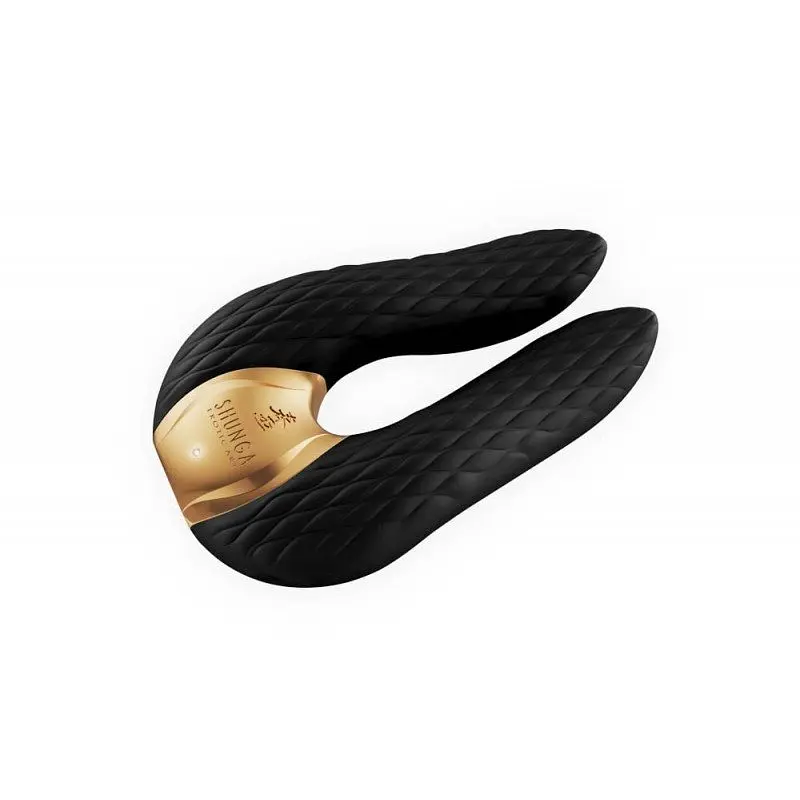 Вібромасажер Shunga - Aiko Intimate Massager, 10.8х6.5 см (чорний) - фото 3
