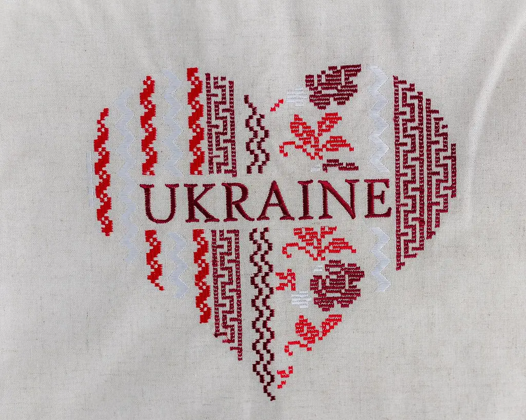 Сумка Шопер з вишивкою Серце України на молочному льоні, еко сумка для покупок - фото 5