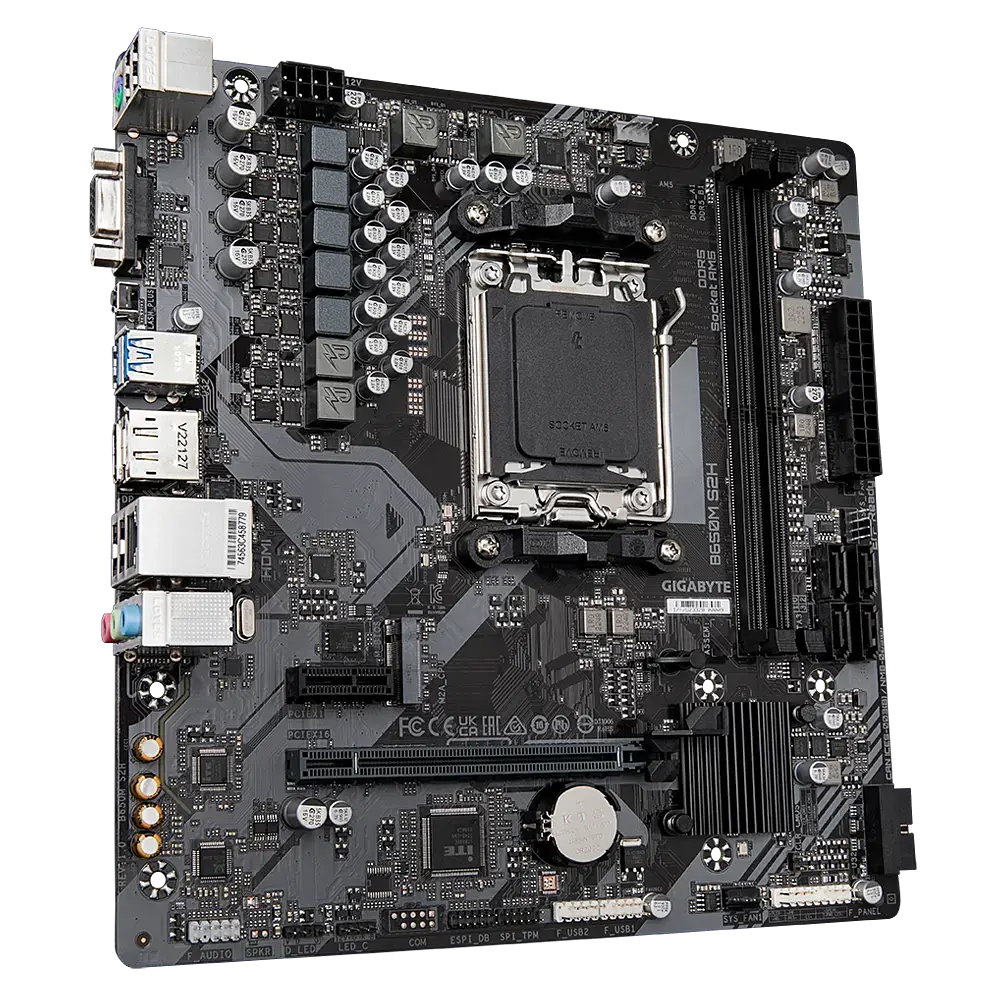 Материнська плата Gigabyte B650M S2H Socket AM5 (B650M S2H) - фото 2