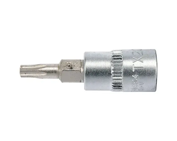 Головка торцева Yato квадрат 1/4" TORX Т20 L= 37 мм (YT-04304) - фото 2