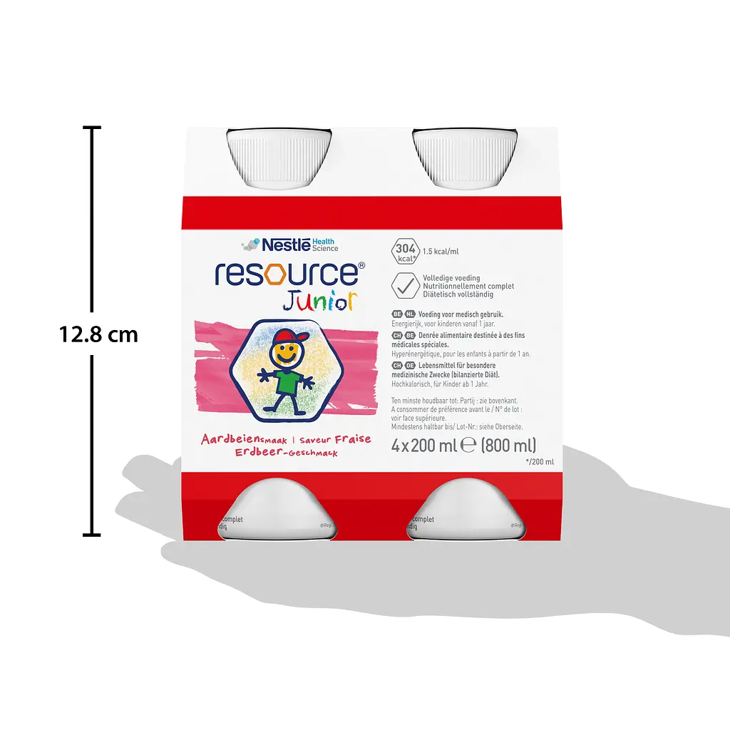 Готова молочна суміш Nestle Resource Junior, зі смаком полуниці, 800 мл (4 шт по 200 мл) - фото 6