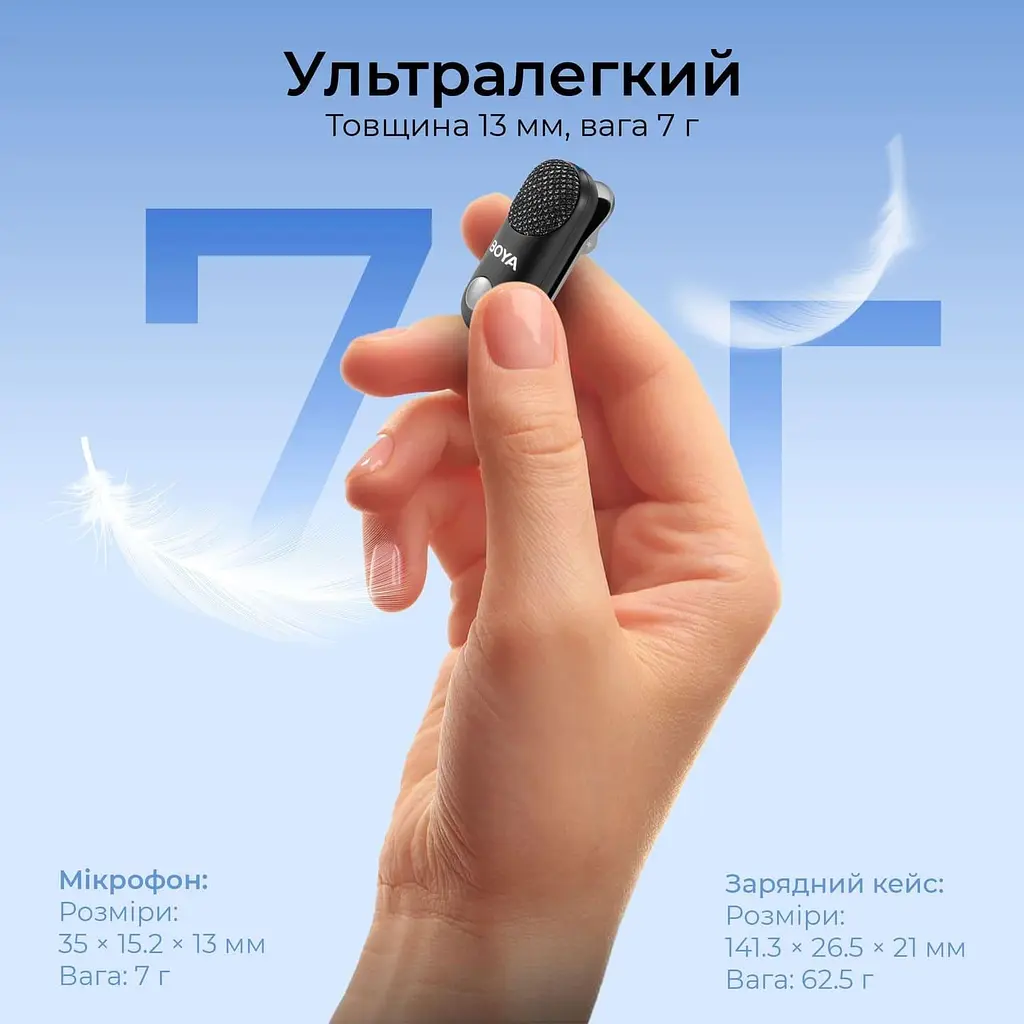 Мікрофон Boya Magic-07 Type-C Black (Magic-07) - фото 4