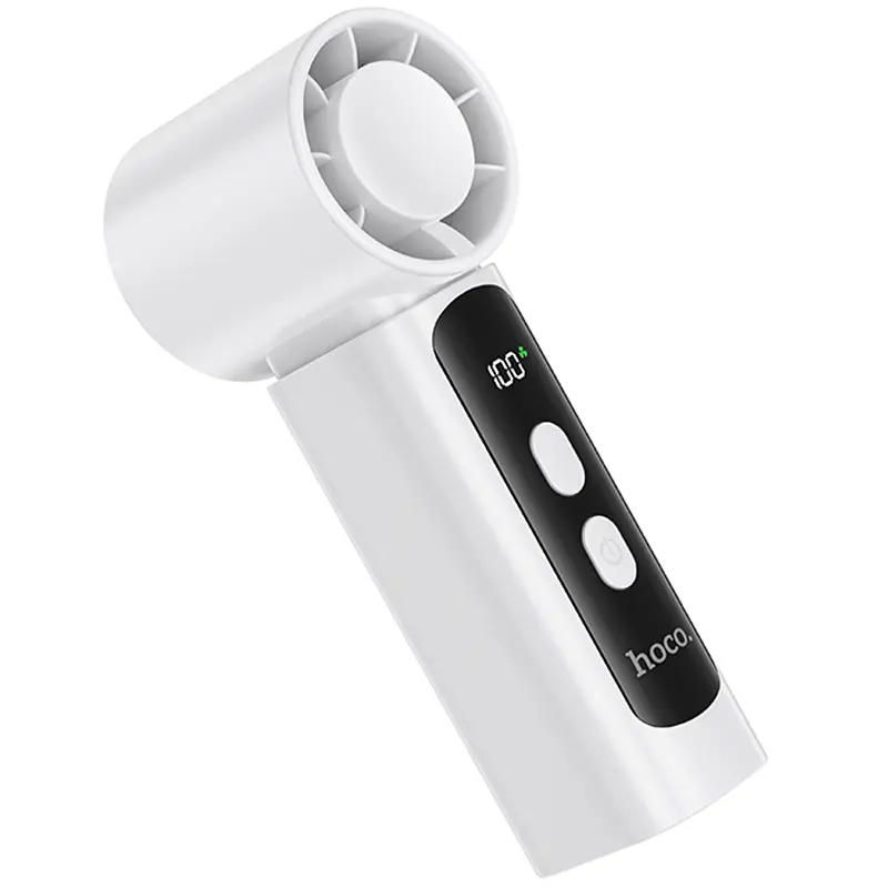 Портативний вентилятор HX601 handheld folding fan 3000 mAh White Hoco teh0029480 - фото 5