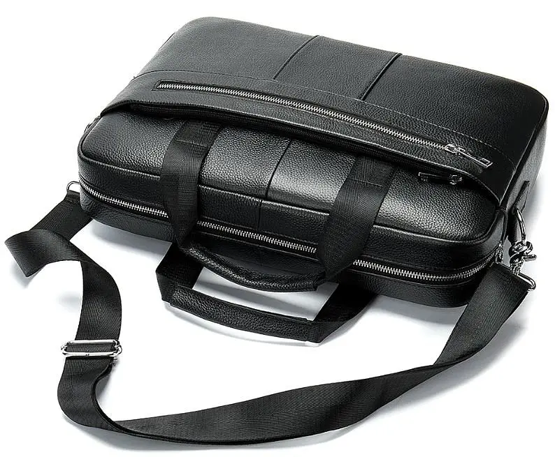 Чоловіча шкіряна сумка Vintage 40х28х6,5 см sum0012579 - фото 9