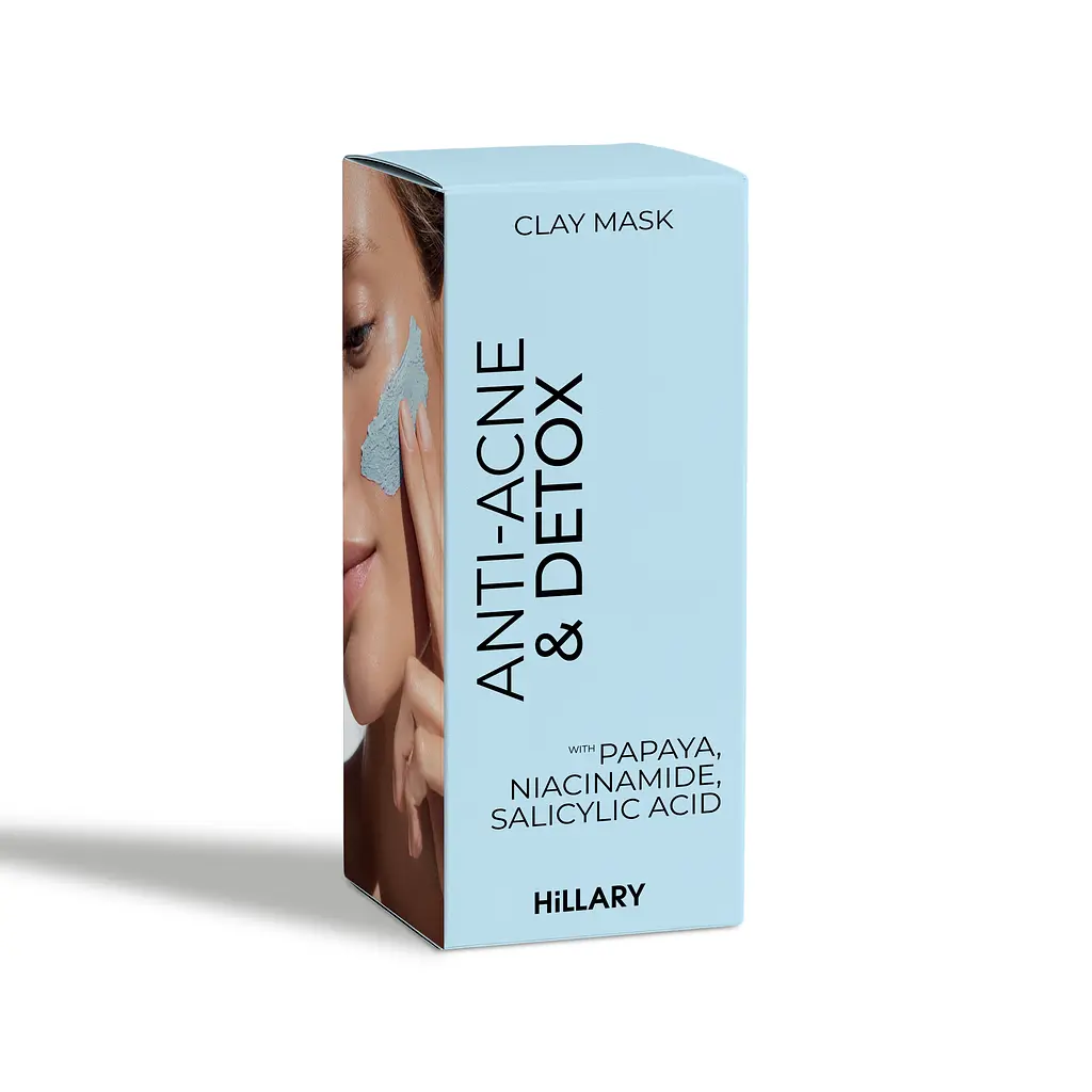 Глиняная детокс-маска для проблемной кожи лица Anti-Acne & Detox Clay Mask Hillary 90 мл - фото 13