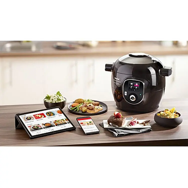 Мультиварка-скороварка Tefal Cook4me+ Connect 1600 Вт чорна (CY855830) - фото 7