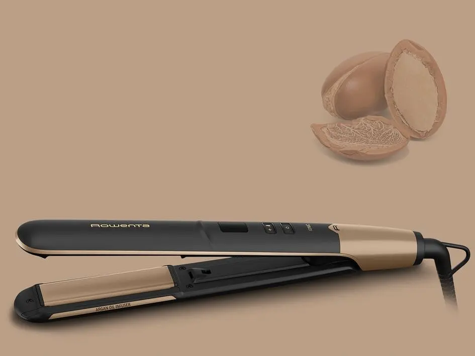 Випрямляч для волосся Rowenta Express Shine Argan Oil чорний (SF4630F0) - фото 10
