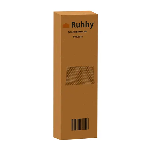 Бамбуковый коврик для ванной комнаты RUHHY 26048 80×50 см натуральная подстилка с антискользящим покрытием - фото 2