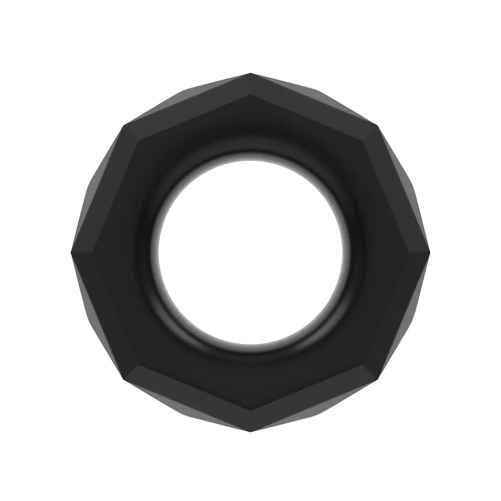 Ерекційне кільце Power Plus Cockring 4 чорне - фото 4
