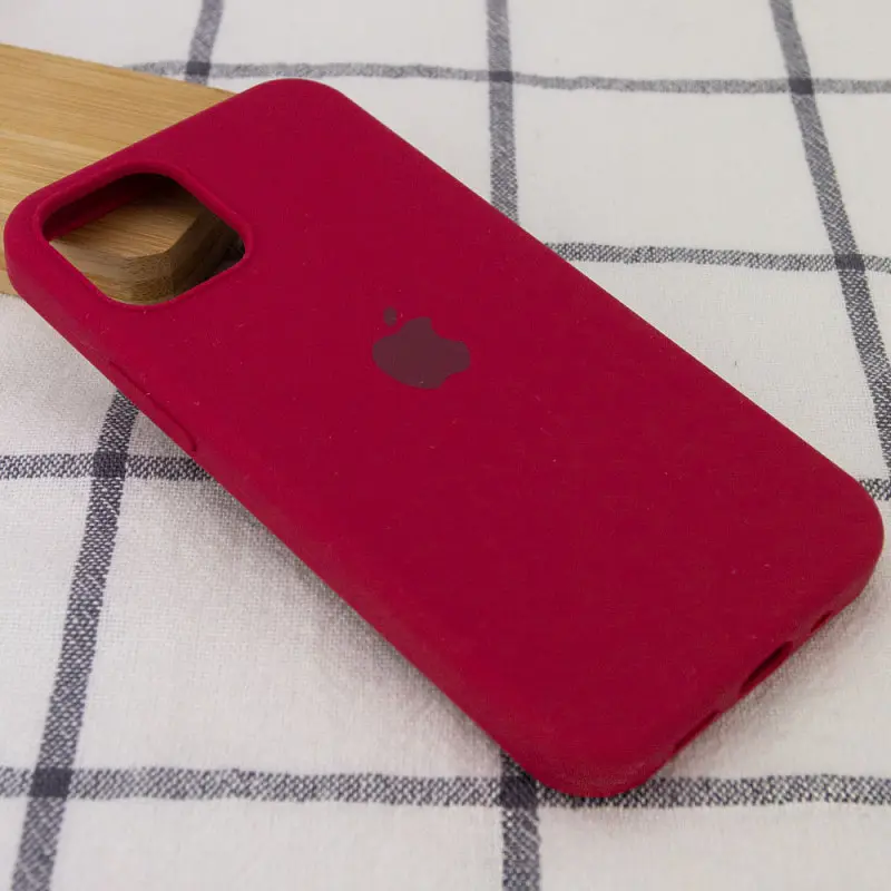 Чохол Silicone Case Full Protective (AA) Apple iPhone 13 mini (5.4) Червоний / Rose Red - фото 2