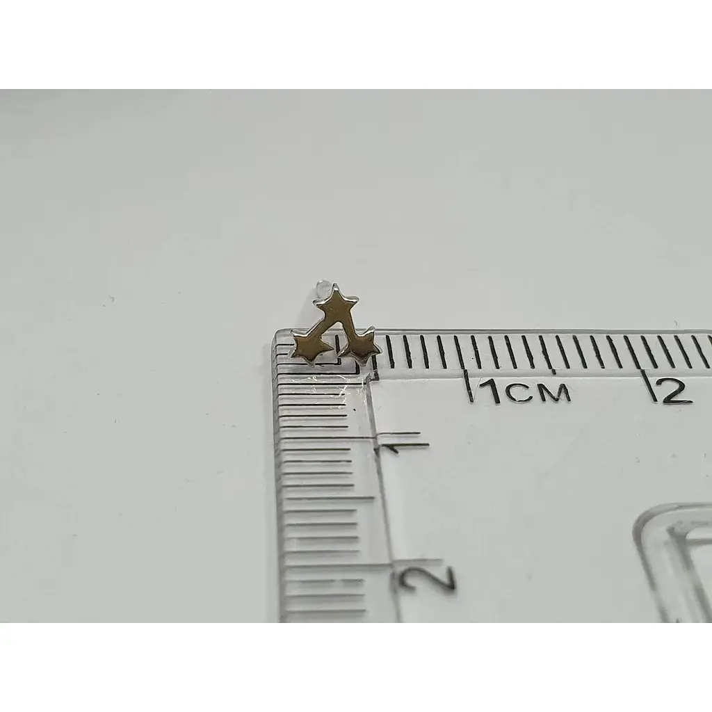 Серебряные серьги-пуссеты Qvaliz Звездочки. 90201285 - фото 3