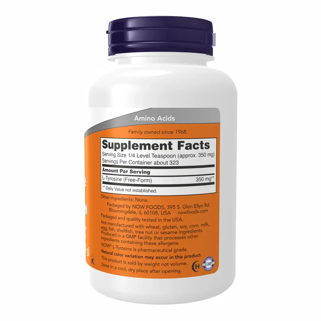 Амінокислота Now Foods L-Tyrosine Powder 113 г - фото 2