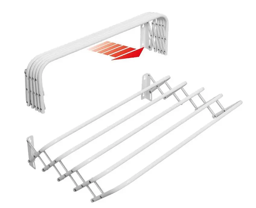 Сушарка для білизни настінна Casa Si Towel Flex 6 White (CS92197X10) (DAS302386) - фото 3