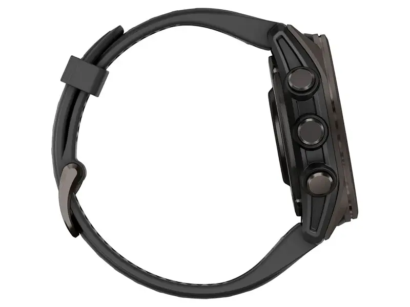 Спортивний годинник Garmin Fenix 8 43mm AMOLED Sapphire Carbon Gray DLC Tit. w. Black/Pebble Gray S. Band (010-02903-20/21) - фото 6